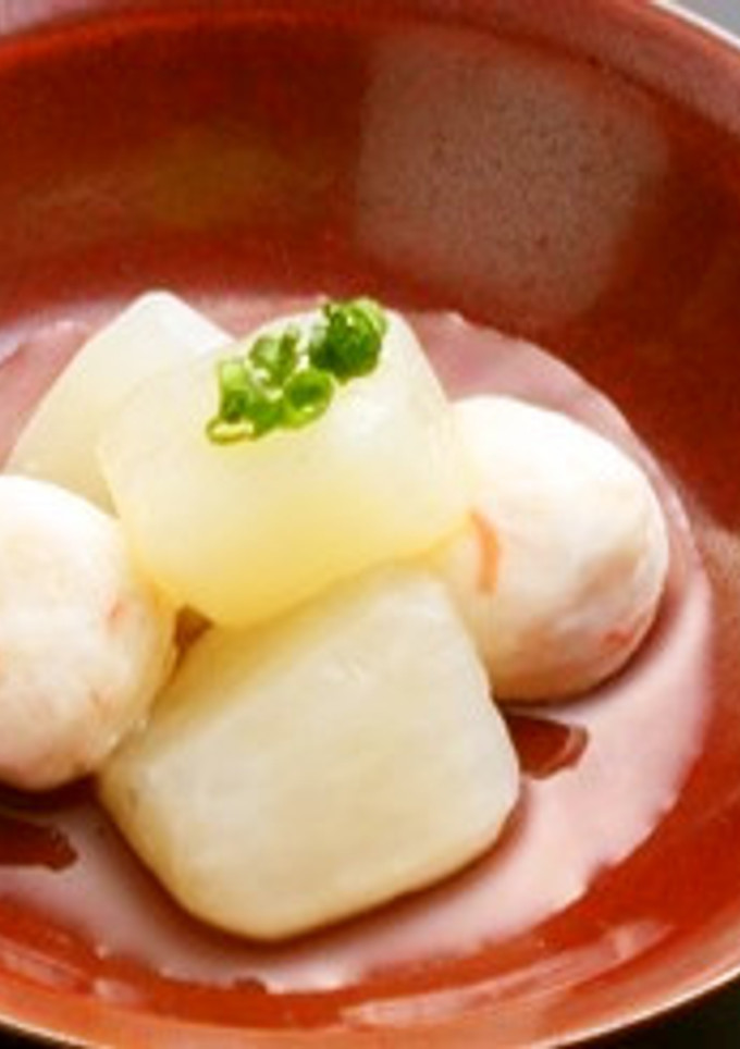 介護食　かに入りだんごの煮物-レシピのメイン写真
