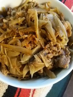 牛肉とごぼうの甘辛煮★-レシピのメイン写真