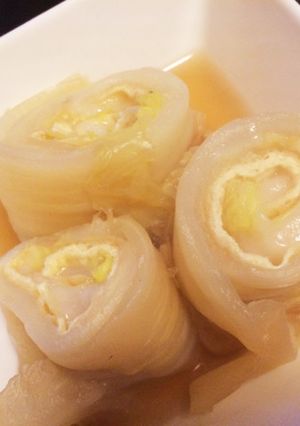 おもちと油揚げの白菜ロール-レシピのメイン写真