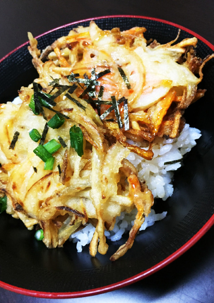 かき揚げ丼！タレ！レンジで簡単に！-レシピのメイン写真