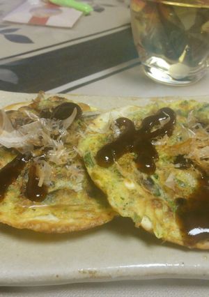 残った餃子の皮でねぎ焼風！！-レシピのメイン写真