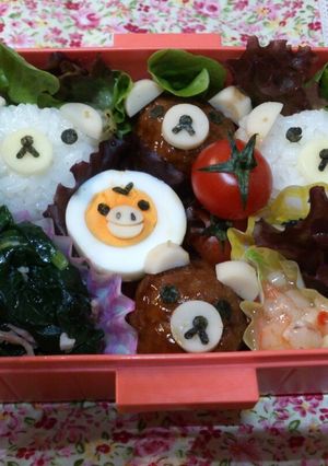 簡単キャラ弁☆リラックマ弁当-レシピのメイン写真