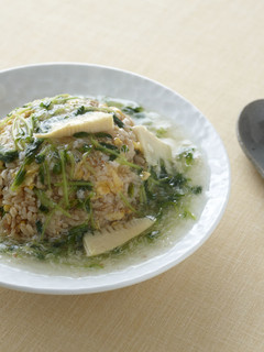 豆苗とかにのあんかけチャーハン-レシピのメイン写真