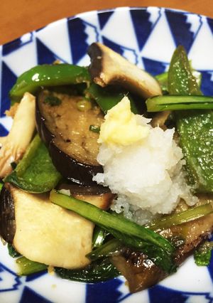 餃子のタレでなすの野菜炒め、びっくり!-レシピのメイン写真