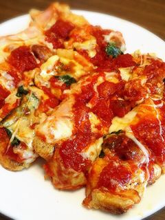 油揚げとお餅のシンプルピザ-レシピのメイン写真