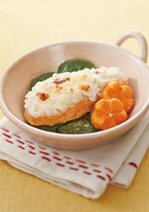 介護食　鮭のヨーグルトグラタン-レシピのメイン写真