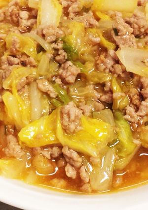 簡単♡豚ミンチと白菜のマーボー煮込み☆-レシピのメイン写真