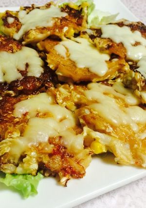簡単★もちもちキャベツ焼き-レシピのメイン写真