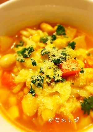トマト缶不要＊具沢山ミネストローネ-レシピのメイン写真