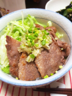 牛肉のネギ塩丼-レシピのメイン写真