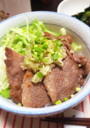 牛肉のネギ塩丼-レシピのメイン写真