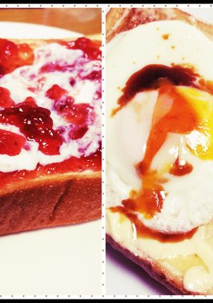 【朝ごはんに】おすすめトースト【2種】-レシピのメイン写真