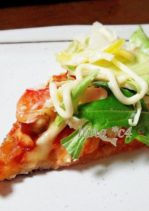 びっくり！餅でピザ 《餅pizza》-レシピのメイン写真