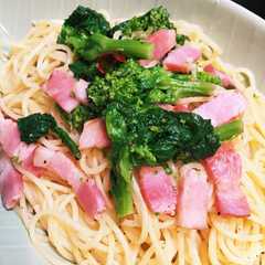 รูปของ 菜の花のパスタ☆簡単ペペロンチーノ