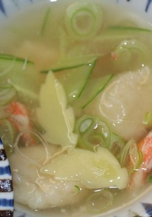 すいとんの春色餡かけ-レシピのメイン写真