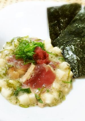 まぐろのたたき青じそ風味ネバネバ和え-レシピのメイン写真