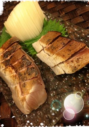 イナダの刺身・炙りネギポン酢-レシピのメイン写真