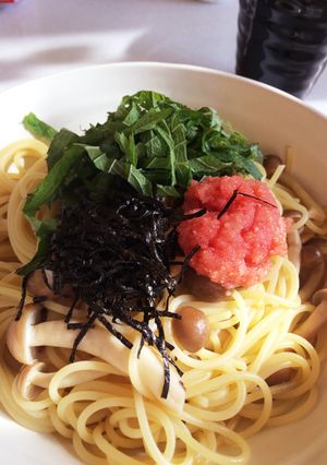 簡単!明太子としめじの青じそ風味パスタ♡-レシピのメイン写真