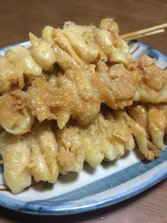 俺流!パリッともちもち塩鶏皮焼鳥-レシピのメイン写真