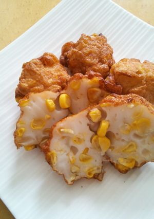コーンたっぷり薩摩揚げ-レシピのメイン写真