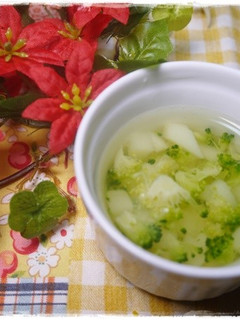 離乳食後期 じゃがいもブロッコリー味噌汁-レシピのメイン写真