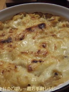 きのこと鮭フレークのマカロニグラタン-レシピのメイン写真