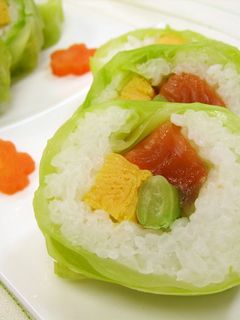春キャベツの春巻き寿司-レシピのメイン写真