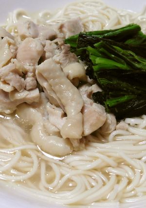 簡単♪ほうれん草入り汁素麺♪-レシピのメイン写真