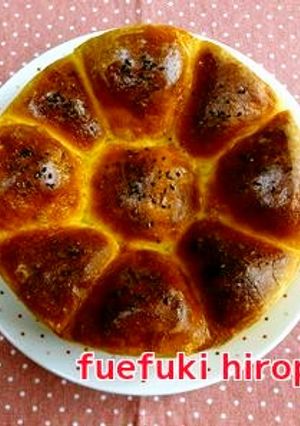 かぼちゃのお花ちぎりパン-レシピのメイン写真