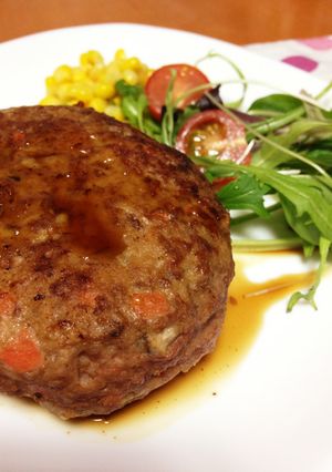 野菜たっぷり♪でかでかハンバーグ♡-レシピのメイン写真