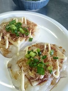 簡単美味しい☆お好み焼き風焼き餅-レシピのメイン写真