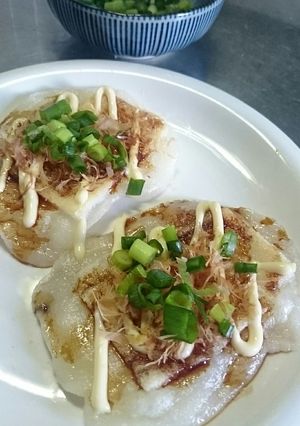 簡単美味しい☆お好み焼き風焼き餅-レシピのメイン写真