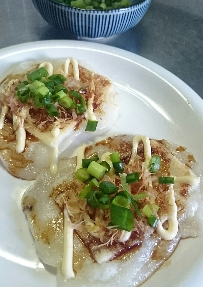 簡単美味しい☆お好み焼き風焼き餅-レシピのメイン写真