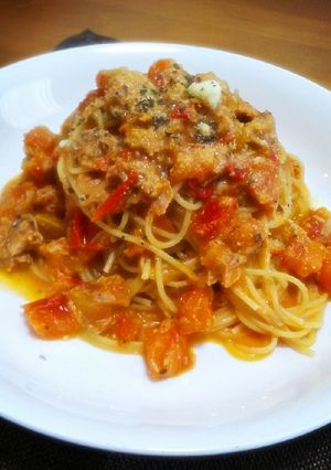 お手軽ツナトマチーズパスタ-レシピのメイン写真