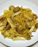 帆立とエリンギの焦がしバター醤油パスタ