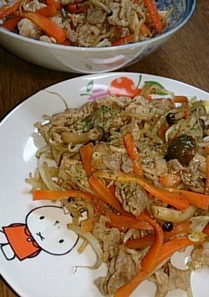簡単ボリューミー肉野菜炒め-レシピのメイン写真