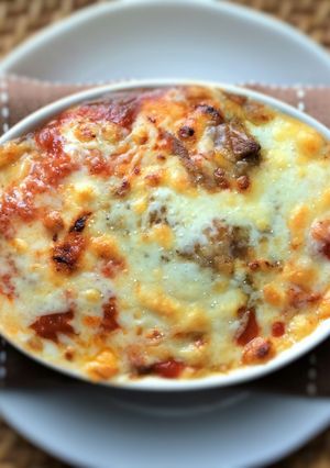 焼きカレーパスタ-レシピのメイン写真