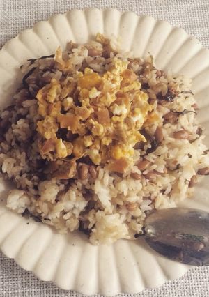 野沢菜納豆チャーハン-レシピのメイン写真