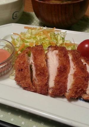 鶏胸肉＋塩糀で☆やわらかチキンカツ-レシピのメイン写真