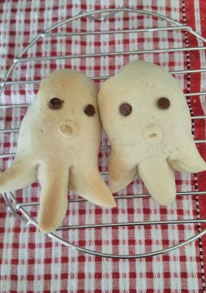 *タコさんウインナー風のタコパン*-レシピのメイン写真
