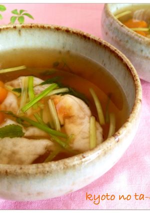 ✿夜食＆ランチ 京風お餅のせりあんかけ✿-レシピのメイン写真