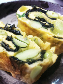 厚焼きたまご&枝豆&のり-レシピのメイン写真