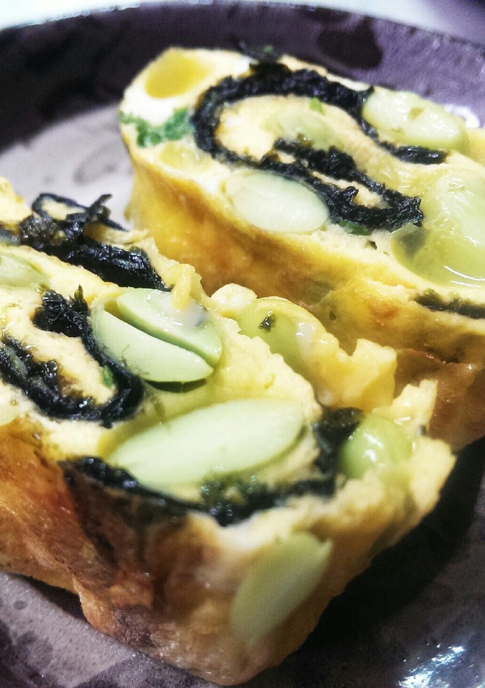 厚焼きたまご&枝豆&のり-レシピのメイン写真