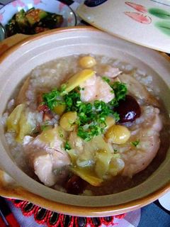 あっさりで具沢山☆参鶏湯風お粥【圧力鍋】-レシピのメイン写真