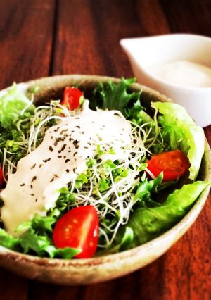 濃厚ヘルシー♡ごま味噌お豆腐マヨネーズ-レシピのメイン写真