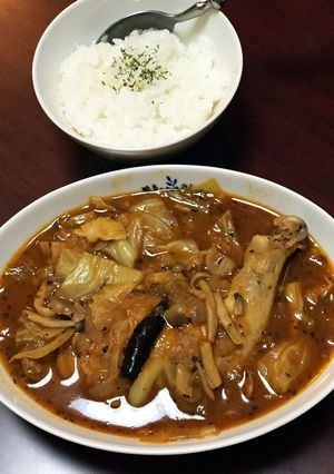 簡単♡鶏レッグとキャベツのスープカレー♪-レシピのメイン写真