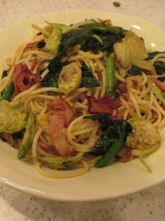 ふきのとうとベーコンのパスタ-レシピのメイン写真