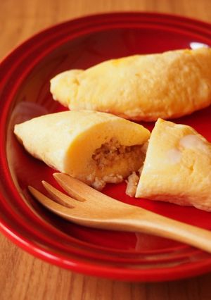 レンジで簡単♬卵１個でミニオムレツ✿-レシピのメイン写真