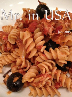 ツナ缶と黒オリーブのトマトパスタ-レシピのメイン写真