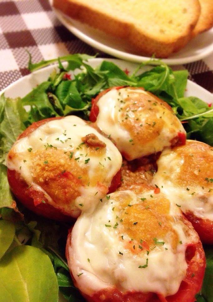 まるごとトマトのチーズ焼き-レシピのメイン写真